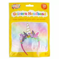 Prace ręczne dla dzieci - Zestaw Kreatywny DIY - opaska jednorożca na głowę - miniaturka - grafika 1