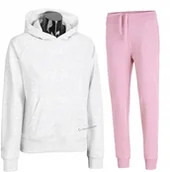 Spodnie sportowe damskie - 4F DAMSKI DRES BAWEĹNA KOMPLET BLUZA SPODNIE / rozm XL - miniaturka - grafika 1