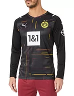 Koszulki męskie - PUMA PUMA Męska koszulka Bvb Gk Shirt Replica Ls W sponsora Puma Black-puma White M 759098 - miniaturka - grafika 1