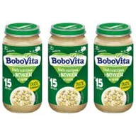 Dania dla dzieci - BoboVita Białe warzywa z indykiem w sosie po 15 miesiącu Zestaw 3 x 250 g - miniaturka - grafika 1