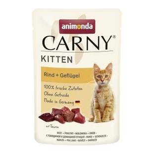 animonda Carny mokra karma dla kociąt Drób i wołowina 24x85 g - Mokra karma dla kotów - miniaturka - grafika 1