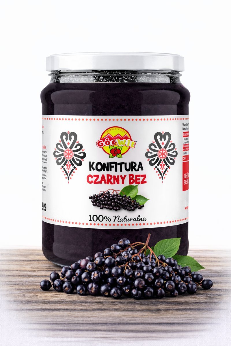 KONFITURA Z CZARNEGO BZU 210g