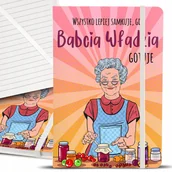 Notesy i bloczki - BIAŁY NOTES NA PRZEPISY NA DZIEŃ BABCI WSZYSTKO LEPIEJ SMAKUJE IMIĘ WZORY - miniaturka - grafika 1
