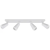 Lampy sufitowe - Lampa sufitowa Sana 4147 Ideus reflektorki na listwie białe - miniaturka - grafika 1