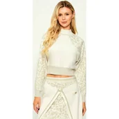 Swetry damskie - Liu Jo Sport Półgolf | Cropped Fit - miniaturka - grafika 1