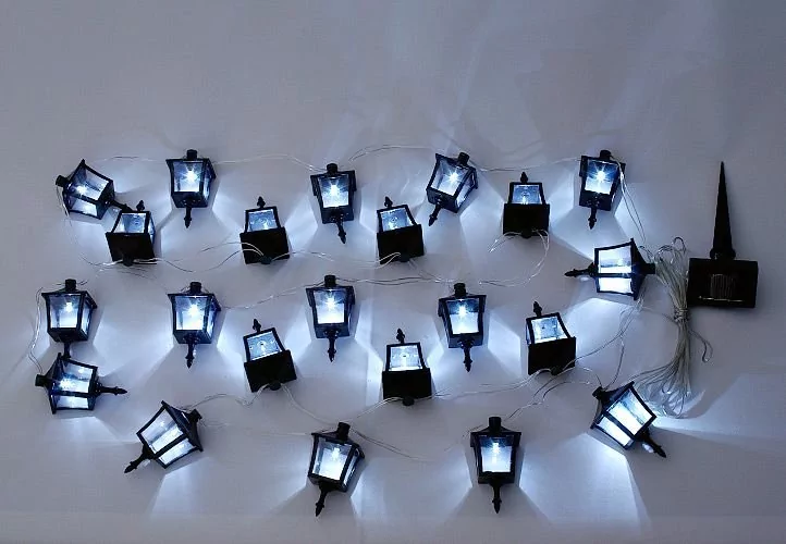 Garthen Łańcuch lamp ogrodowych solarny Garth - latarnie 24 diod LED