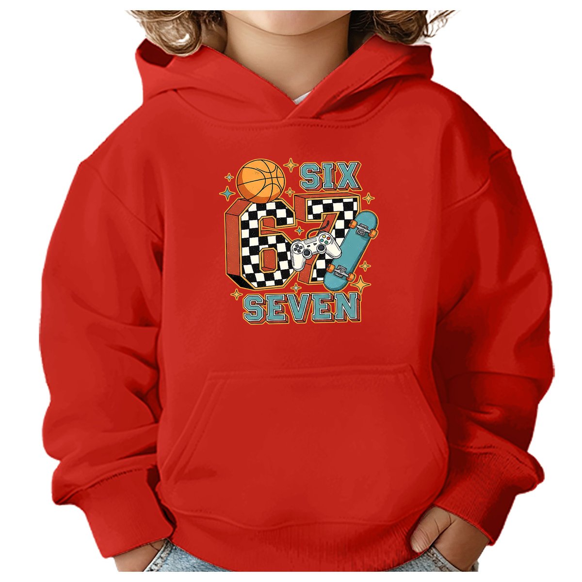 BLUZA DZIECIĘCA 67 SIX SEVEN VIRAL GAME 122-128 CHŁOPIĘCA DZIEWCZĘCA