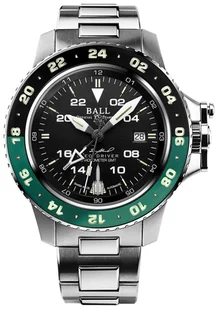 Zegarek Zegarek Ball DG2018C-S19C-BK Engineer Hydrocarbon AeroGMT Sled Driver (42 mm) - Zegarki męskie - miniaturka - grafika 1