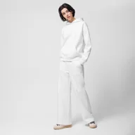 Spodnie damskie - Damskie spodnie dresowe Outhorn OTHWSS24TTROF705 - kremowe - miniaturka - grafika 1