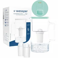 Dzbanki filtrujące - Szklany dzbanek filtrujący Wessper FutureFlow Aquaclassic + 3x Filtr Wkład - miniaturka - grafika 1