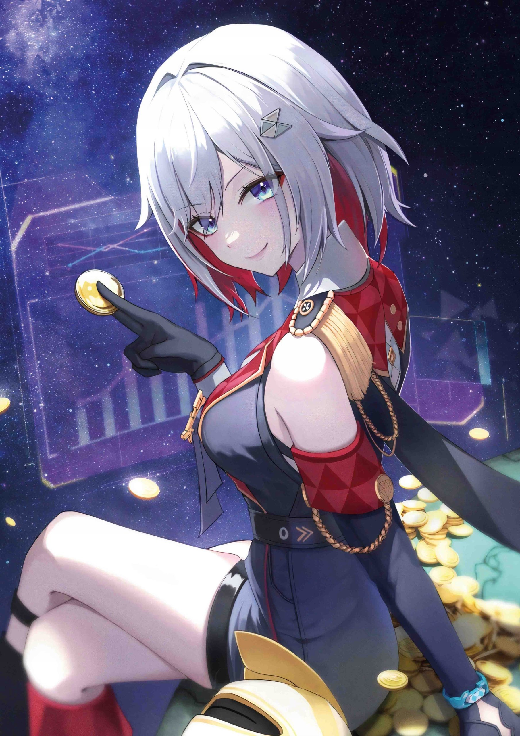 Plakat A3 Honkai Star Rail Hsr Anime Gra Topaz Jelena