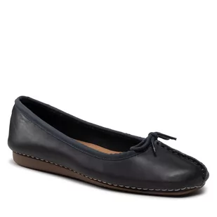 Clarks Baleriny Freckle Ice 203529324 Navy Leather - Baleriny - miniaturka - grafika 1