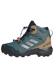 adidas Uniseks - dzieci Terrex Mid GORE-TEX Hiking Shoes Kids, Preloved Teal/Silver Metallic/Semi Lucid Blue, 33 EU - Buty dla chłopców - miniaturka - grafika 1