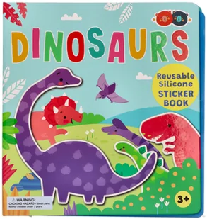 Naklejki silikonowe z książeczką dinozaury - Zabawki kreatywne Naklejki silikonowe z książeczką dinozaury - Zabawki kreatywne - miniaturka - grafika 1