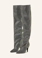 Kozaki damskie - Steve Madden Kozaki Za Kolano Mazer-R Z Ozdobnymi Kamykami schwarz - miniaturka - grafika 1