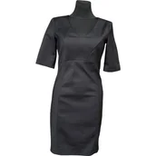 Sukienki - Patrizia Pepe Sukienka Przed Kolano Stylowa Elegancka Czarna 44 - miniaturka - grafika 1