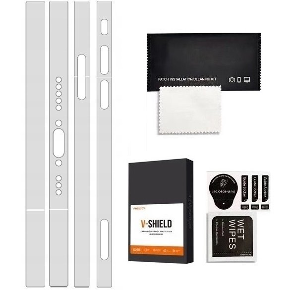 FOLIA NA BOKI do iPhone 16 PRO OCHRONA NA RAMKI OBUDOWE KRAWĘDZIE ZESTAW