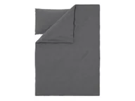 Pościel - LIVARNO® Pościel satynowa z mikrofibry, 140 x 200 cm (Geometria/antracyt) - miniaturka - grafika 1
