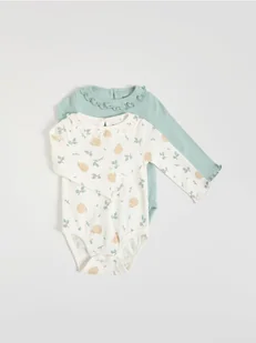 Reserved - Strukturalne body 2 pack - jasnozielony - Komplety dla niemowląt - miniaturka - grafika 1