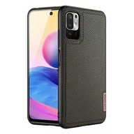 Etui i futerały do telefonów - Dux Ducis Fino etui pokrowiec pokryty nylonowym materiałem Xiaomi Redmi Note 10 5G / POCO M3 PRO zielony - miniaturka - grafika 1