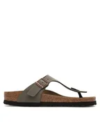 Klapki i japonki damskie - Birkenstock Japonki Gizeh Bs 0043393 Szary - miniaturka - grafika 1