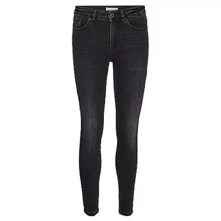 Spodnie damskie - VERO MODA Damskie spodnie jeansowe, czarny denim, (L) W / 32L - grafika 1