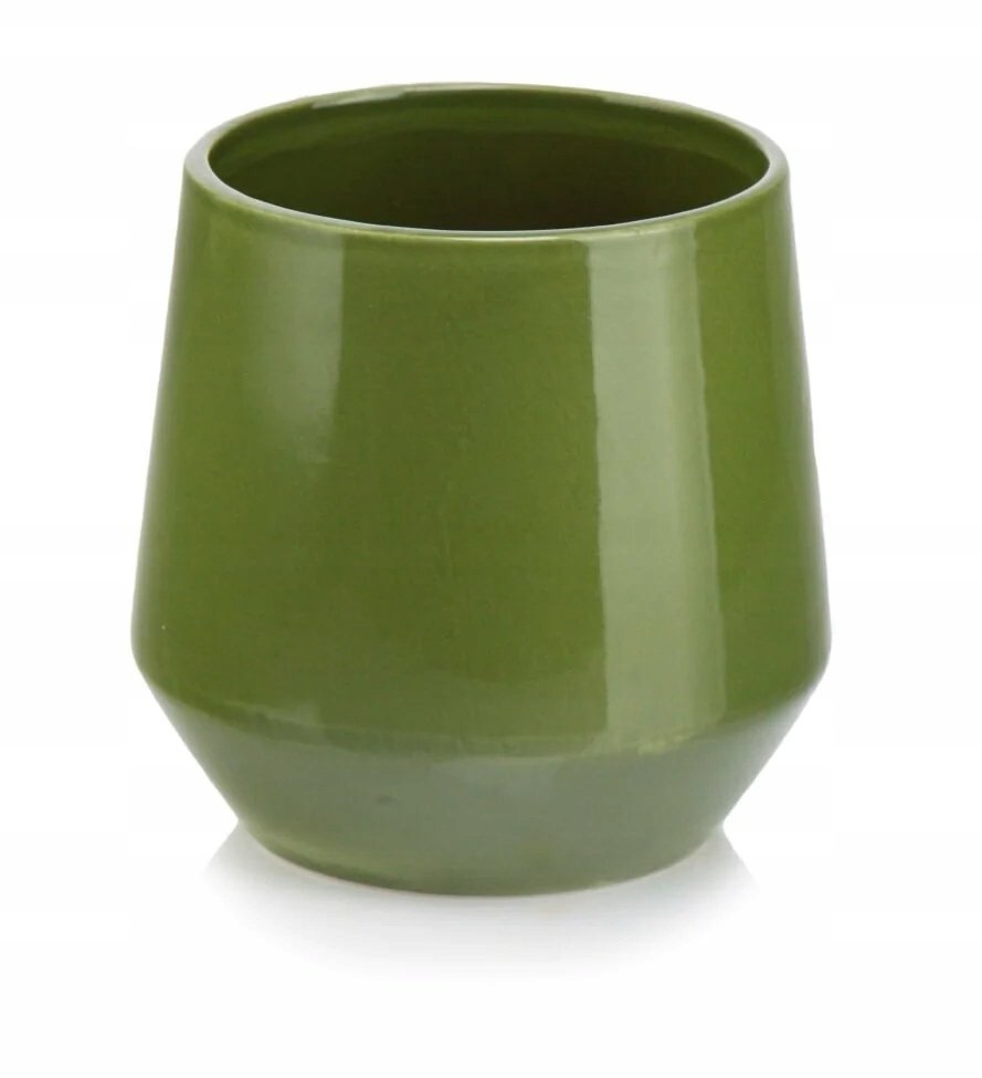 Polnix Osłonka ceramiczna butelkowa zieleń 13 cm okrągła w połysku 1 szt.