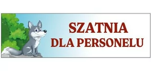 Tabliczka - Szatnia Personelu - Pomoce naukowe - miniaturka - grafika 1