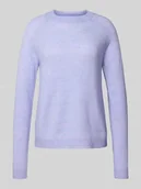 Swetry damskie - Sweter z dzianiny o kroju regular fit z raglanowymi rękawami model ‘JULIANA’ - miniaturka - grafika 1