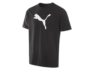 Puma Koszulka męska z dużym logo (XL, Czarny) - Koszulki sportowe męskie - miniaturka - grafika 1