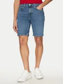 Spodenki męskie - Tommy Hilfiger Szorty jeansowe Brooklyn MW0MW39194 Niebieski Slim Fit - miniaturka - grafika 1