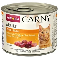 Mokra karma dla kotów - Animonda Carny Adult Wołowina + Kurczak Puszka 200G - miniaturka - grafika 1