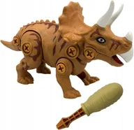 Klocki - Dinozaur triceratops klocki do skręcania ze śrubokrętem - miniaturka - grafika 1