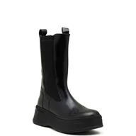 Botki damskie - Calvin Klein Skórzane sztyblety - miniaturka - grafika 1