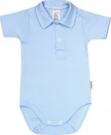 Body dla niemowląt - Body KOŁNIERZYK Polo KR BŁĘKIT r 92 KLEKLE - miniaturka - grafika 1