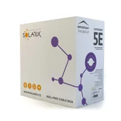 Kable miedziane - Przewód UTP Solarix, kat.5e, box 500m, LSOH, SXKD-5E-UTP-LSOH - miniaturka - grafika 1