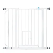 Pozostałe akcesoria dla psów - Carlson barierka dla zwierząt Pet Gate, z wbudowanymi drzwiczkami dla kota  - Wys. x szer.: 76,2 cm x 73,66 - 92,71 cm - miniaturka - grafika 1