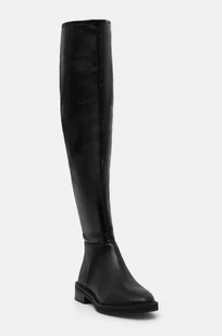 Steve Madden kozaki Leza damskie kolor czarny na płaskim obcasie SM11003368 - Kozaki damskie - miniaturka - grafika 1