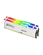 Pamięci RAM - kingston Pamięć DDR5 Fury Beast RGB 32GB2*16GB/5600 CL36 Biała KF556C36BWEAK2-32 - miniaturka - grafika 1