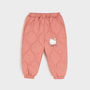 Spodnie i spodenki dla dziewczynek - Sinsay - Spodnie Hello Kitty - Różowy - miniaturka - grafika 1