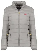 Kurtki damskie - Geographical Norway Kurtka pikowana "Atikolor" w kolorze jasnoszarym - miniaturka - grafika 1