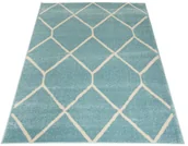 Dywany - Turkusowy dywan skandynawski T3-E51 - miniaturka - grafika 1