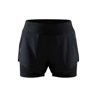 Damskie Spodenki CRAFT ADV ESSENCE 2-IN-1 SHORTS W 1910722-999000 – Czarny - Spodenki damskie - miniaturka - grafika 1