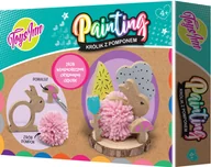 Zabawki kreatywne - Figurka pompon królik - - miniaturka - grafika 1