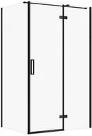Kabiny prysznicowe - Cersanit Kabina PRYSZNICOWA CITY Z ZAWIASAMI CZARNA 120X90X195 PRAWA TRANSP - miniaturka - grafika 1
