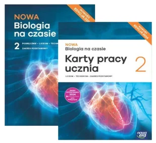 Pakiet Nowa Biologia na czasie 2. Podręcznik i Karty pracy ucznia. Liceum i technikum. Zakres podstawowy. Edycja 2024 - Jolanta Holeczek, Anna - Podręczniki dla liceum - miniaturka - grafika 1