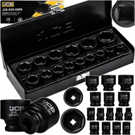 Klucze i nasadki - JCB NASADKI UDAROWE kpl. 15el.1/2" 6-KĄT. 10-32mm - miniaturka - grafika 1
