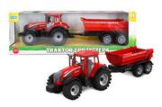 Samochody i pojazdy dla dzieci - Mini Farma Traktor Z Maszyną 50463 Artyk - miniaturka - grafika 1
