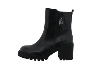 Tom Tailor Damskie sztyblety 6390440010, czarne, rozmiar 36 EU, czarny, 36 EU - Botki damskie - miniaturka - grafika 1
