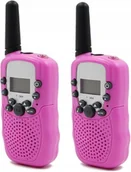 Zabawki interaktywne dla dzieci - Walkie Talkie T-388 Wielokolorowy Dla Dzieci Różowy (B1448) - miniaturka - grafika 1